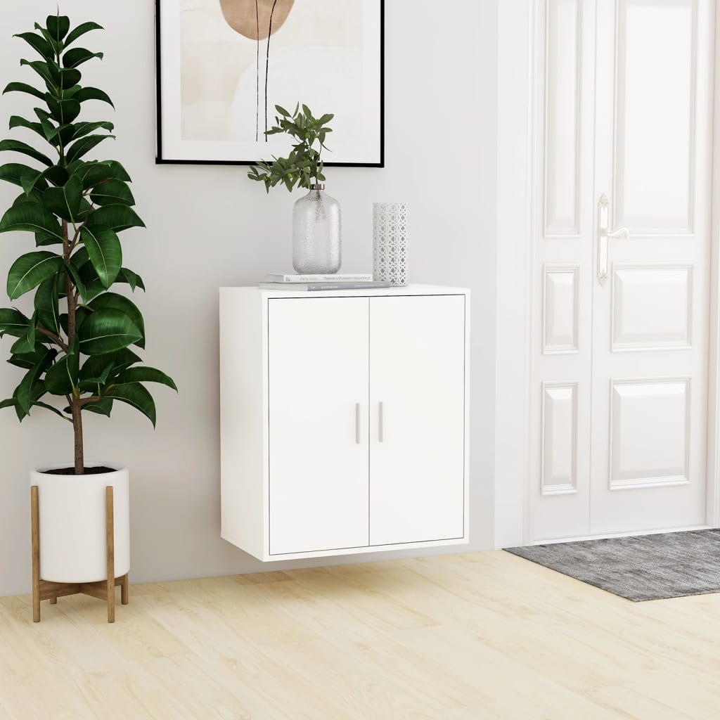 Kenkäkaappi valkoinen 60x35x70 cm lastulevy - Sisustajankoti.fi