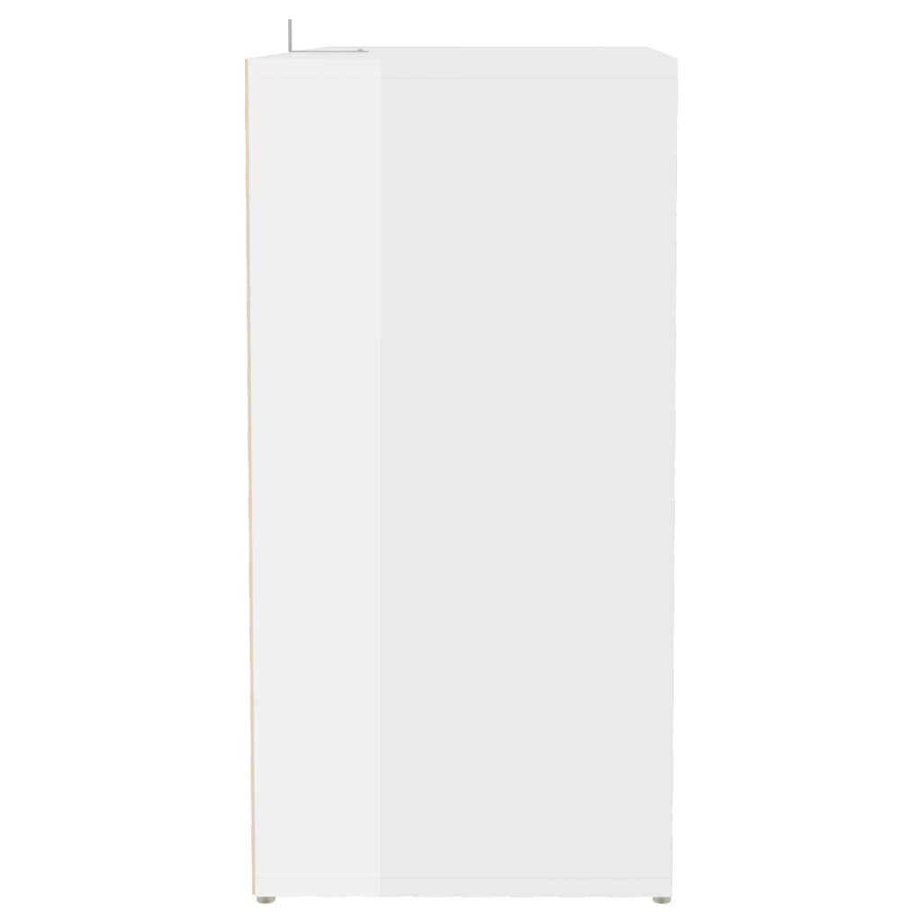Kenkäkaappi korkeakiilto valkoinen 60x35x70 cm lastulevy - Sisustajankoti.fi