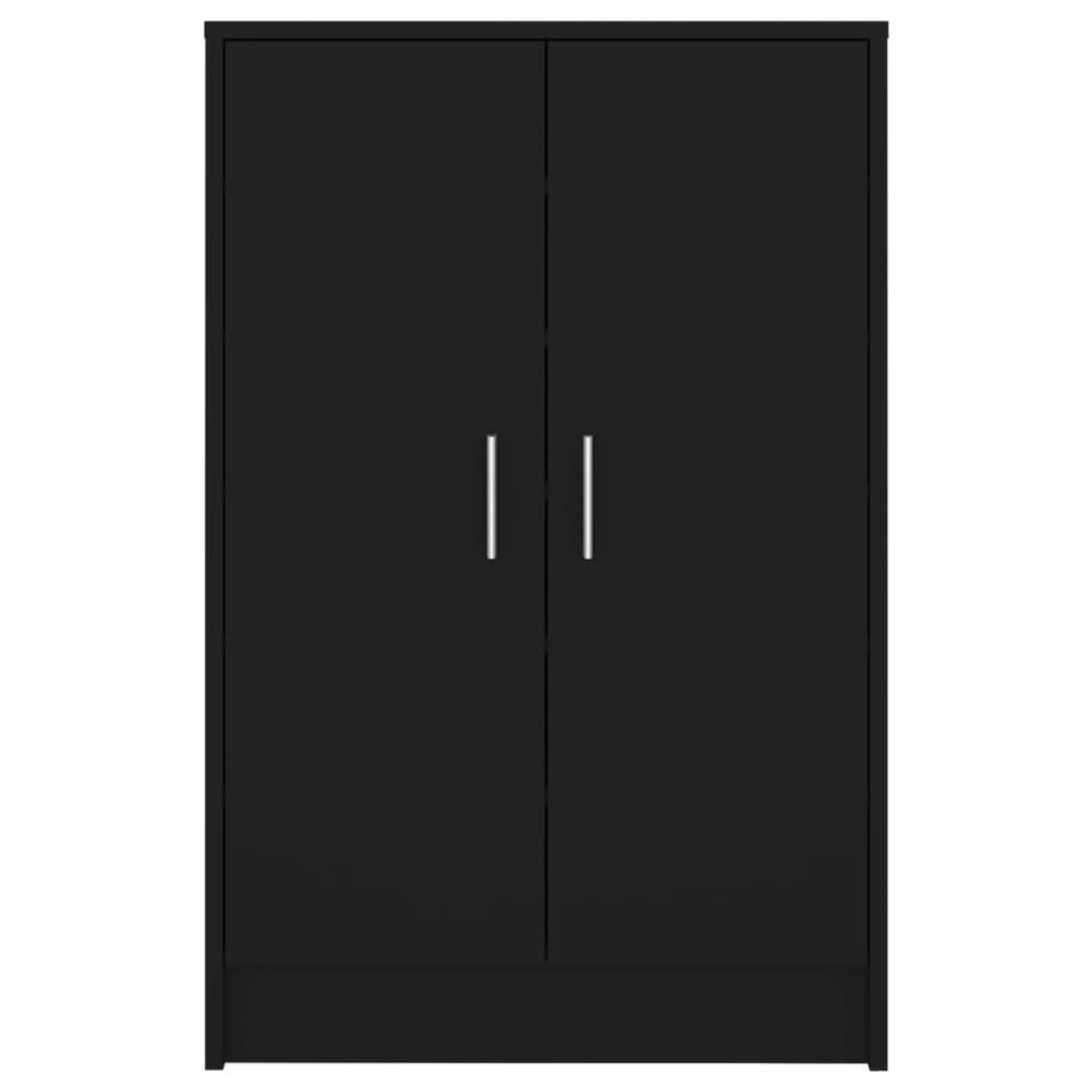 Kenkäkaappi musta 60x35x92 cm lastulevy - Sisustajankoti.fi