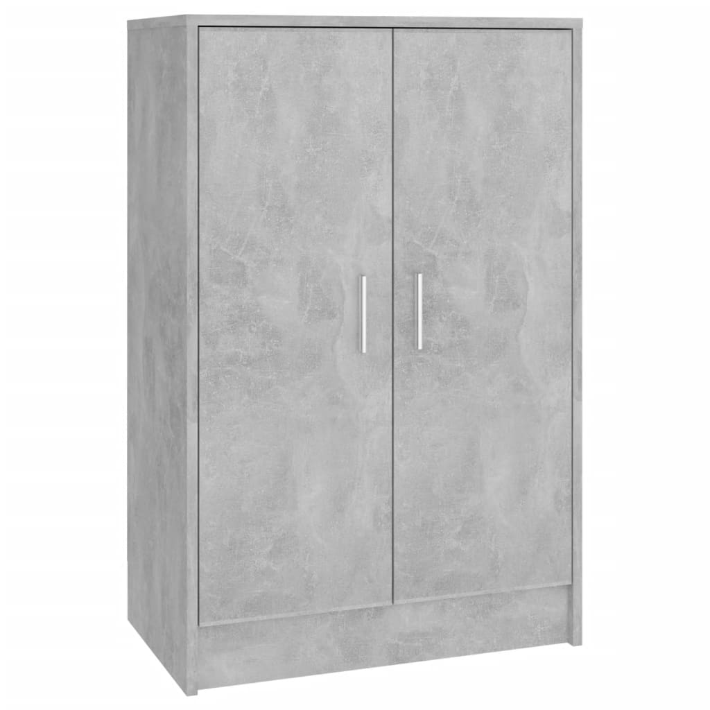 Kenkäkaappi betoninharmaa 60x35x92 cm lastulevy - Sisustajankoti.fi