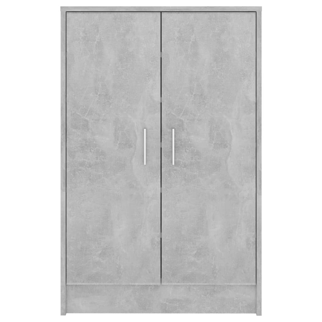 Kenkäkaappi betoninharmaa 60x35x92 cm lastulevy - Sisustajankoti.fi