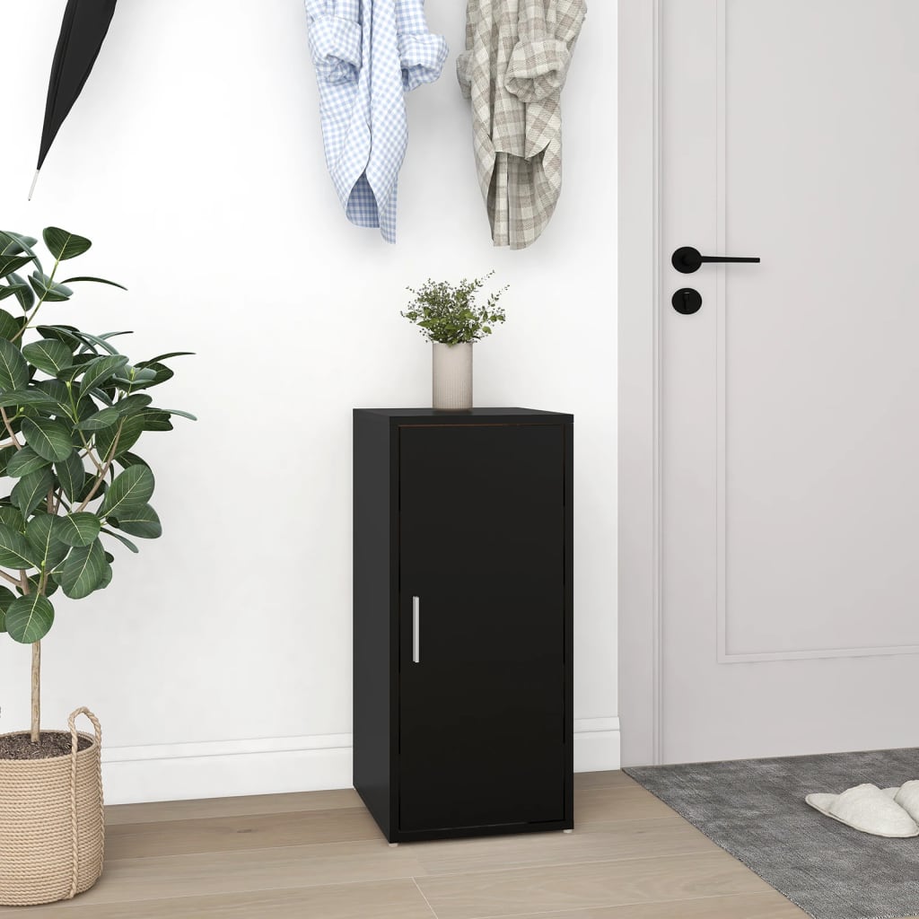 Kenkäkaapit 2 kpl musta 32x35x70 cm lastulevy - Sisustajankoti.fi