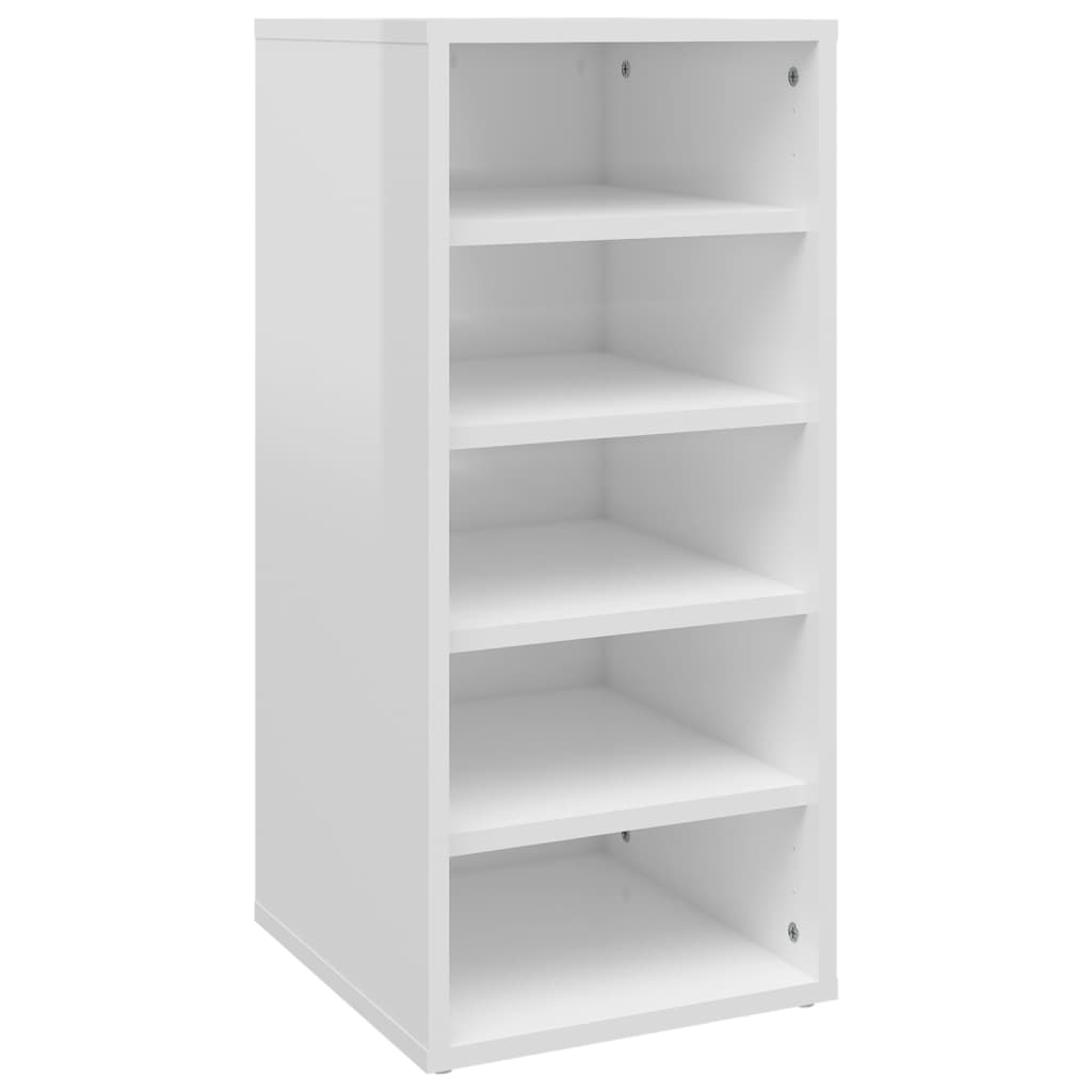 Kenkäkaapit 2 kpl korkeakiilto valkoinen 31,5x35x70 cm lastulevy - Sisustajankoti.fi