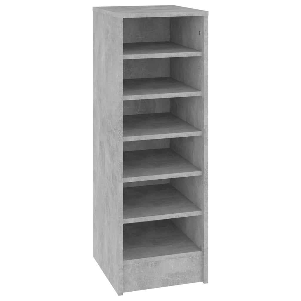 Kenkäkaappi betoninharmaa 31,5x35x90 cm lastulevy - Sisustajankoti.fi