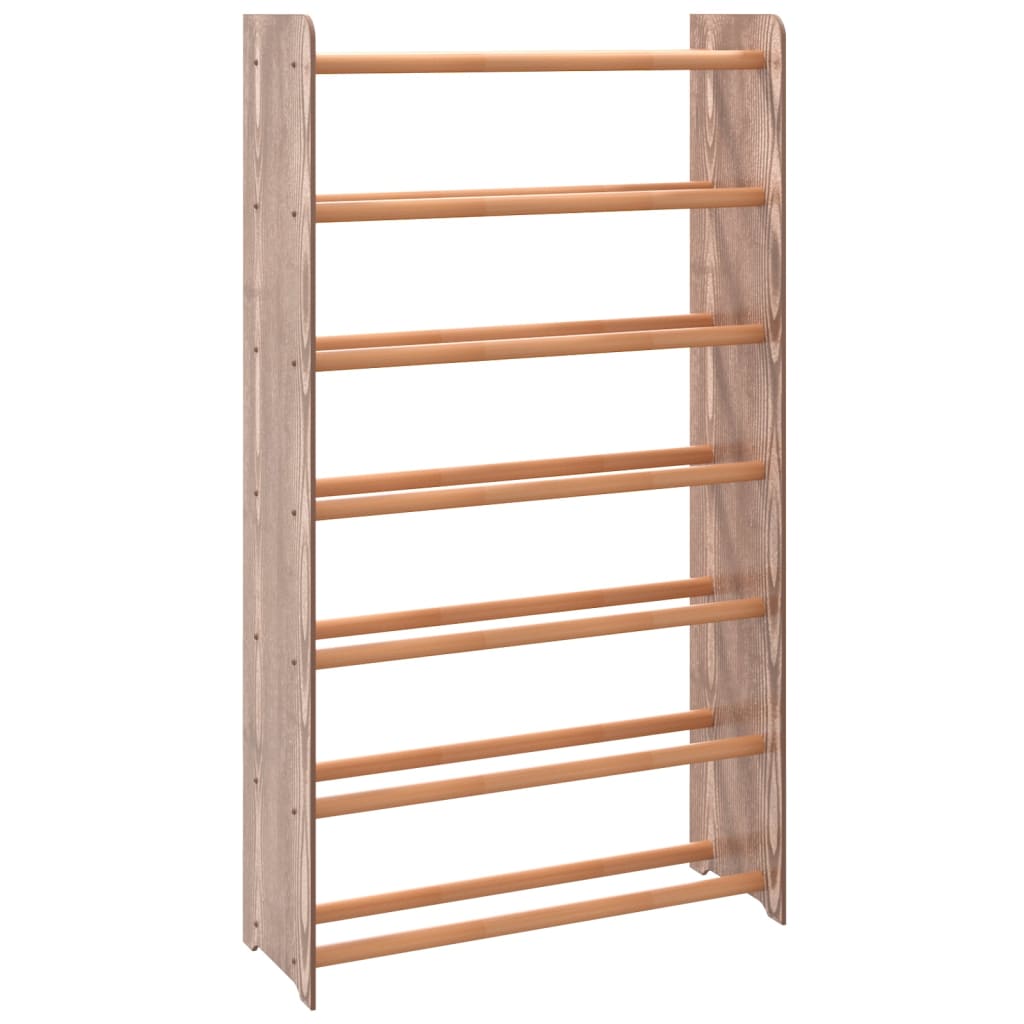 Kenkäteline ruskea 65x24x117 cm tekninen puu - Sisustajankoti.fi
