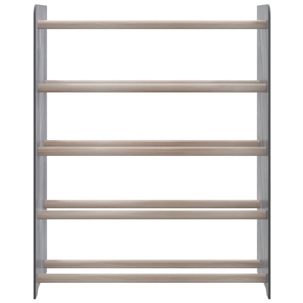 Kenkäteline harmaa 65x24x81 cm tekninen puu - Sisustajankoti.fi