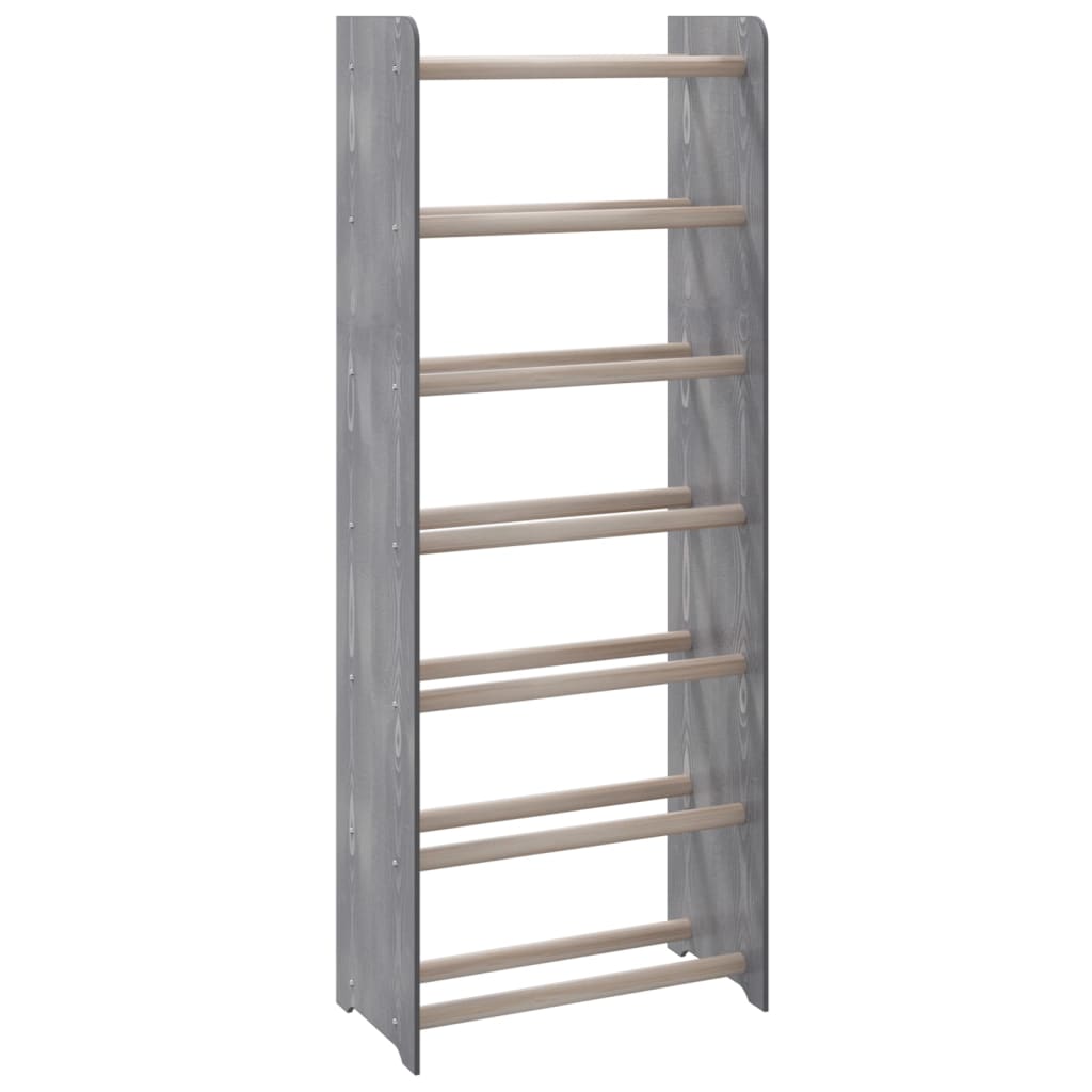 Kenkäteline harmaa 45x24x117 cm tekninen puu - Sisustajankoti.fi
