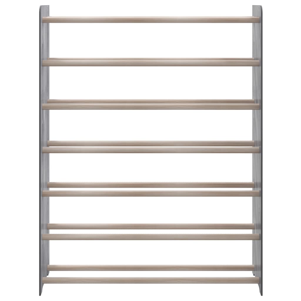 Kenkäteline harmaa 90x24x117 cm tekninen puu - Sisustajankoti.fi