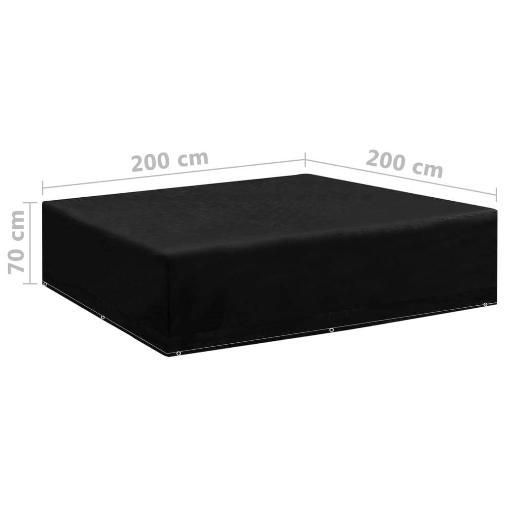 Puutarhakalusteiden suojat 2 kpl 8 purjerengasta 200x200x70 cm - Sisustajankoti.fi