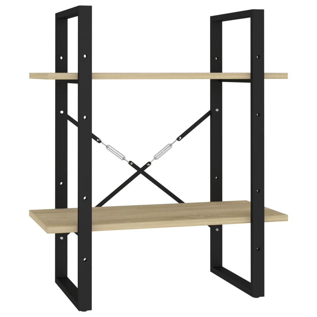 5-tasoinen kirjahylly Sonoma-tammi 60x30x175 cm lastulevy - Sisustajankoti.fi