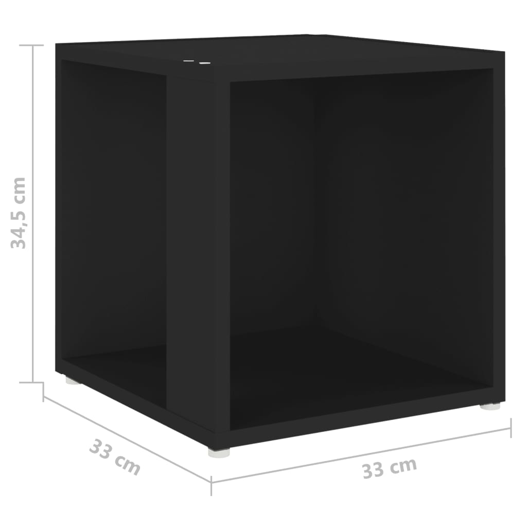 Sivupöytä musta 33x33x34,5 cm - Sisustajankoti.fi