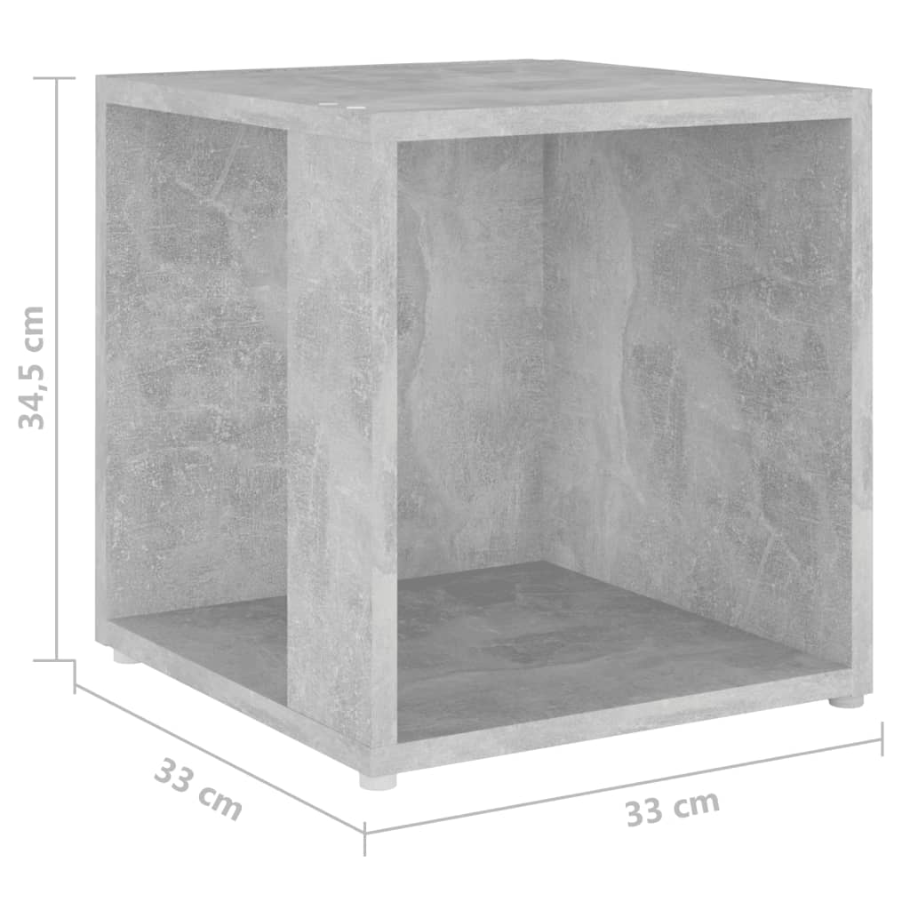 Sivupöytä betoninharmaa 33x33x34,5 cm - Sisustajankoti.fi