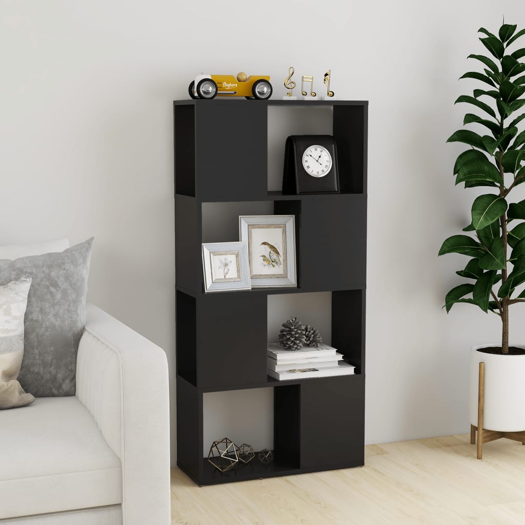 Kirjahylly/tilanjakaja harmaa 60x24x124,5 cm lastulevy - Sisustajankoti.fi