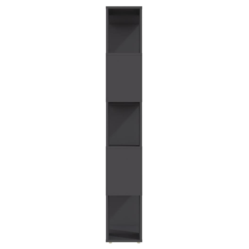 Kirjahylly/tilanjakaja harmaa 60x24x155 cm lastulevy - Sisustajankoti.fi