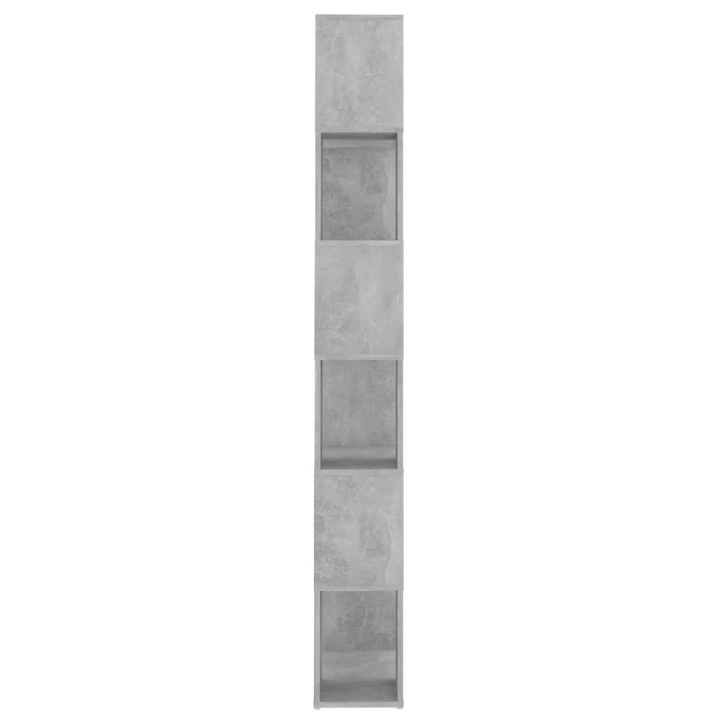 Kirjahylly/tilanjakaja betoninharmaa 60x24x186 cm lastulevy - Sisustajankoti.fi