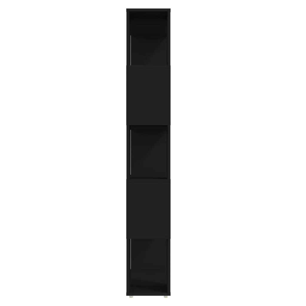 Kirjahylly/tilanjakaja musta 80x24x155 cm lastulevy - Sisustajankoti.fi
