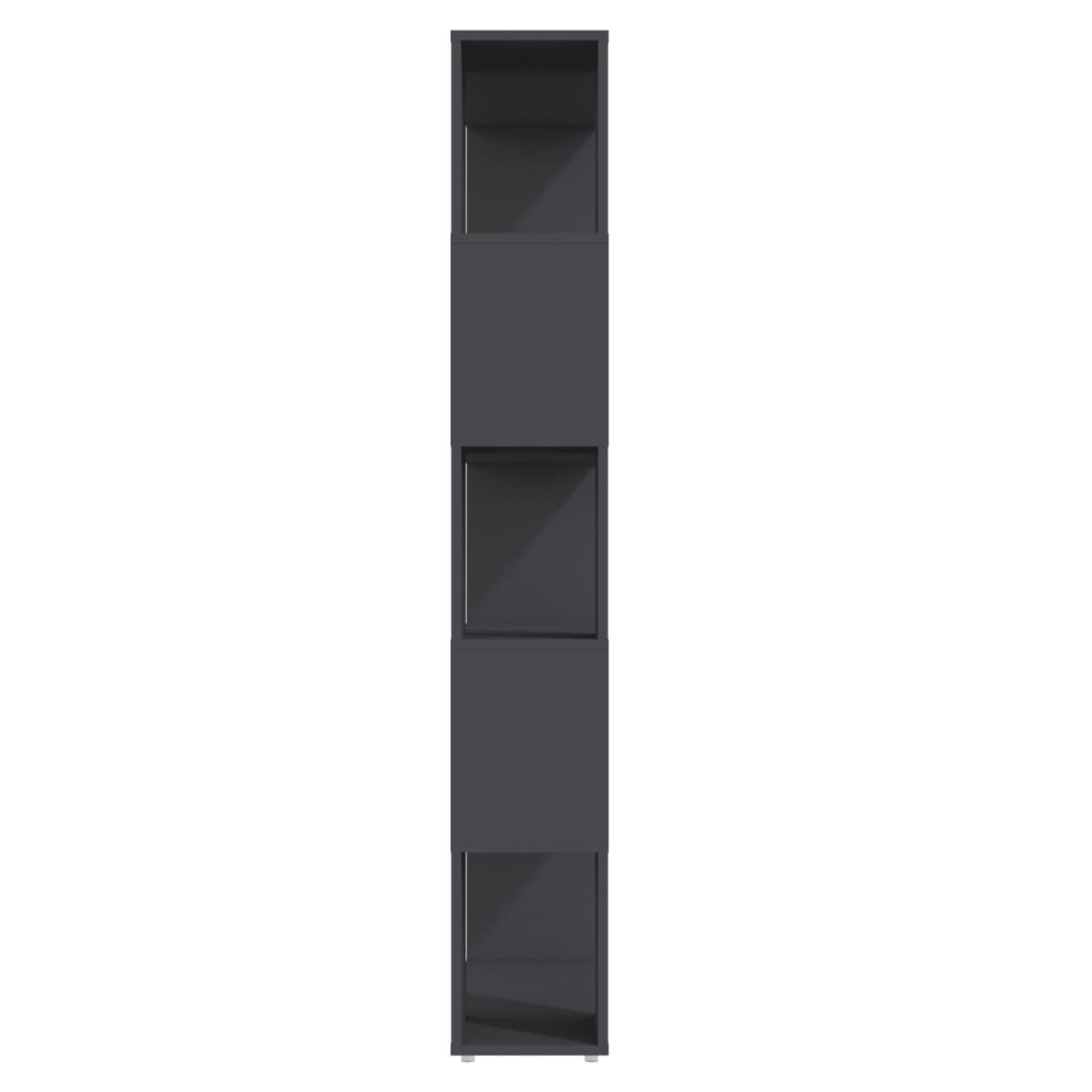 Kirjahylly/tilanjakaja harmaa 80x24x155 cm lastulevy - Sisustajankoti.fi