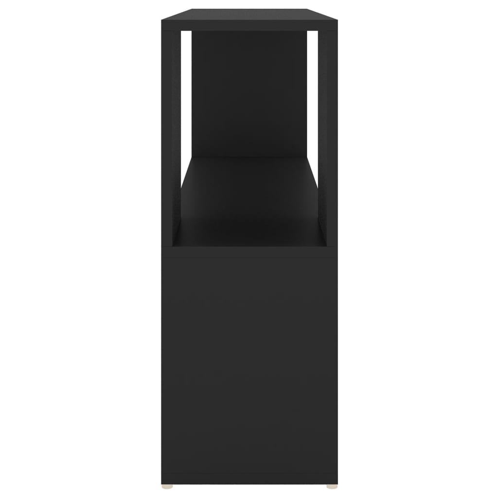 Kirjahylly musta 100x24x63 cm lastulevy - Sisustajankoti.fi