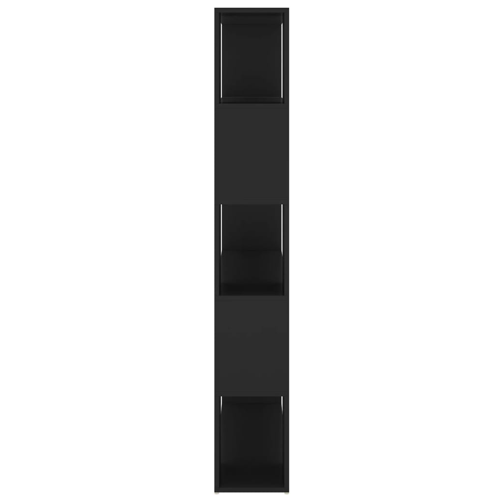 Kirjahylly/tilanjakaja musta 100x24x155 cm lastulevy - Sisustajankoti.fi