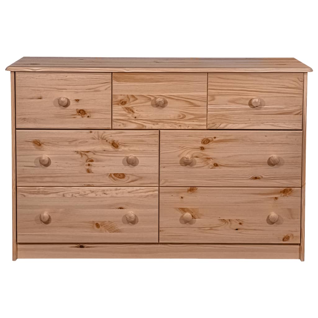 Senkki 7 laatikkoa 113x35x73 cm täysi mänty - Sisustajankoti.fi