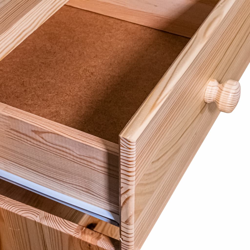 Senkki 7 laatikkoa 113x35x73 cm täysi mänty - Sisustajankoti.fi