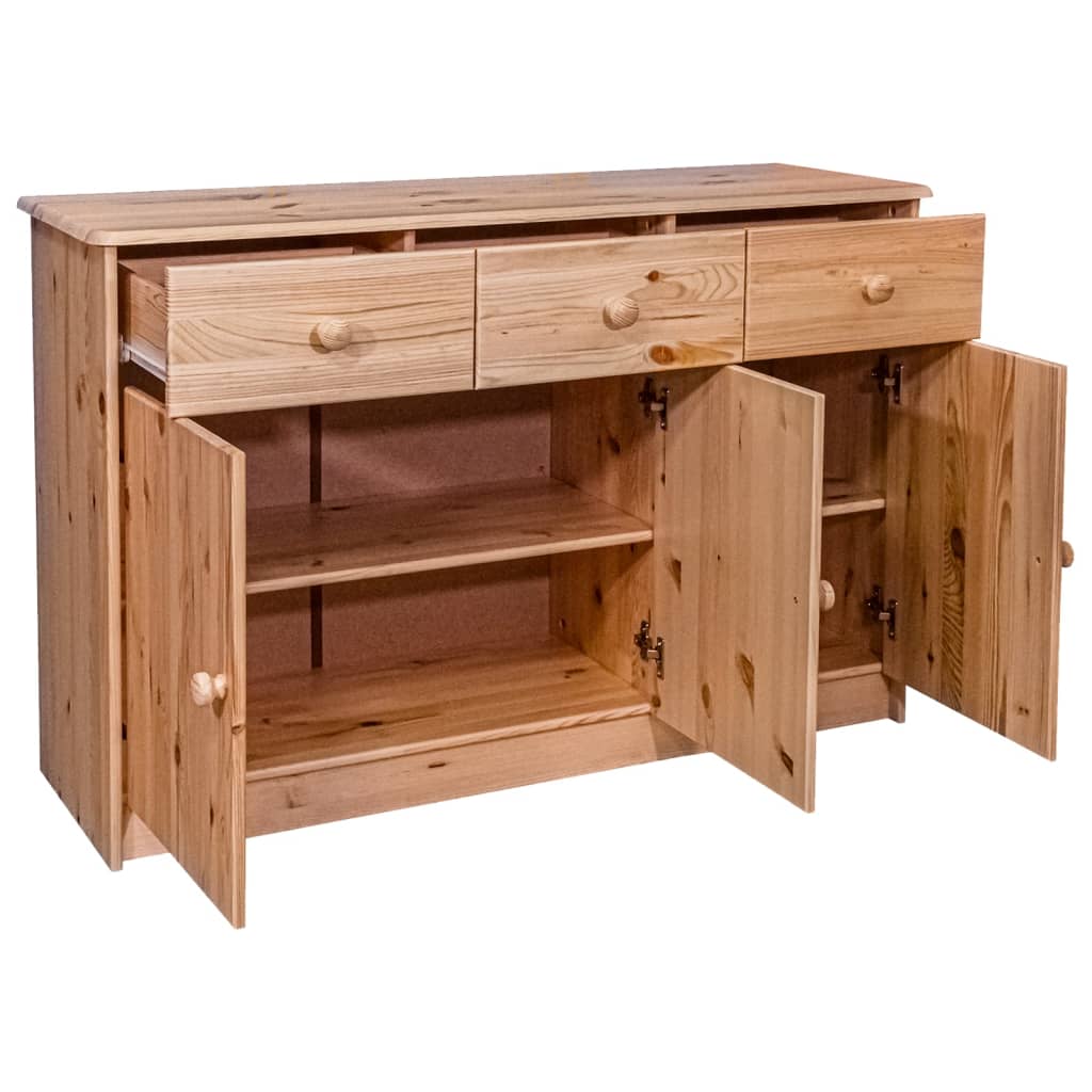 Senkki 3 laatikkoa 113x35x73 cm täysi mänty - Sisustajankoti.fi