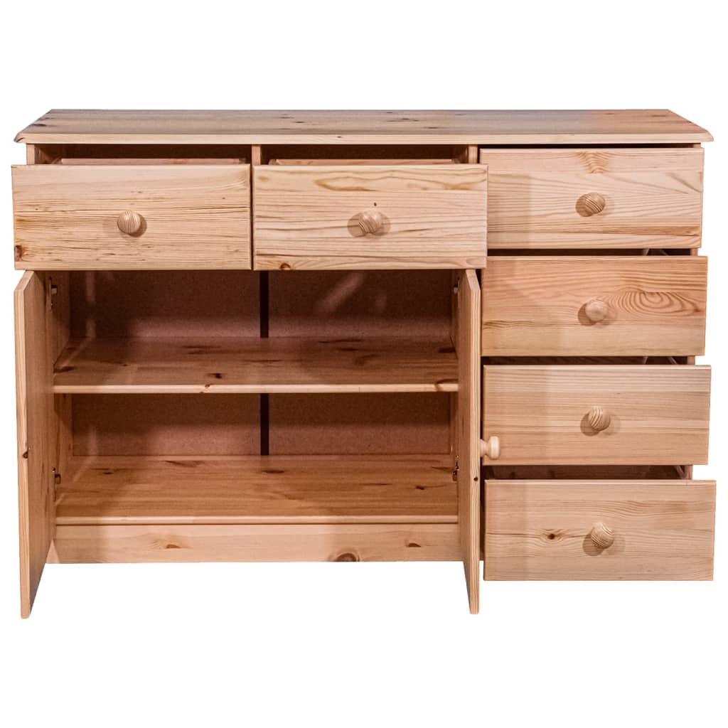 Senkki 6 laatikkoa 113x35x73 cm täysi mänty - Sisustajankoti.fi