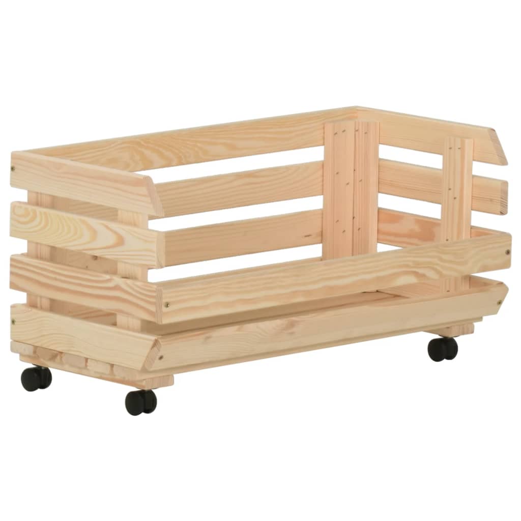 Vihanneskärry 57x30x80 cm täysi mänty - Sisustajankoti.fi