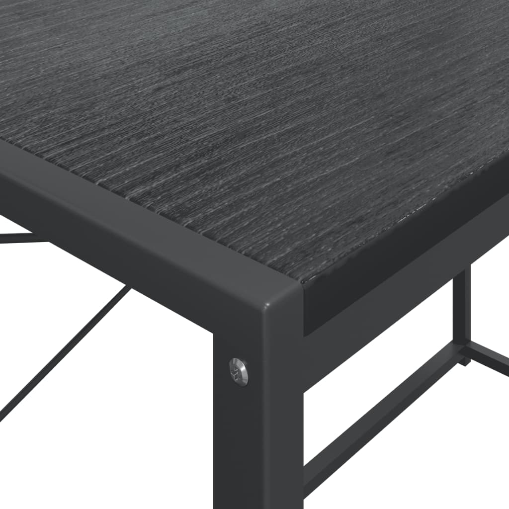 Tietokonepöytä musta 110x60x138 cm lastulevy - Sisustajankoti.fi