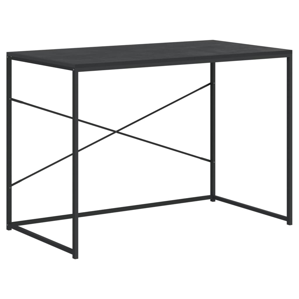 Tietokonepöytä musta 110x60x70 cm lastulevy - Sisustajankoti.fi