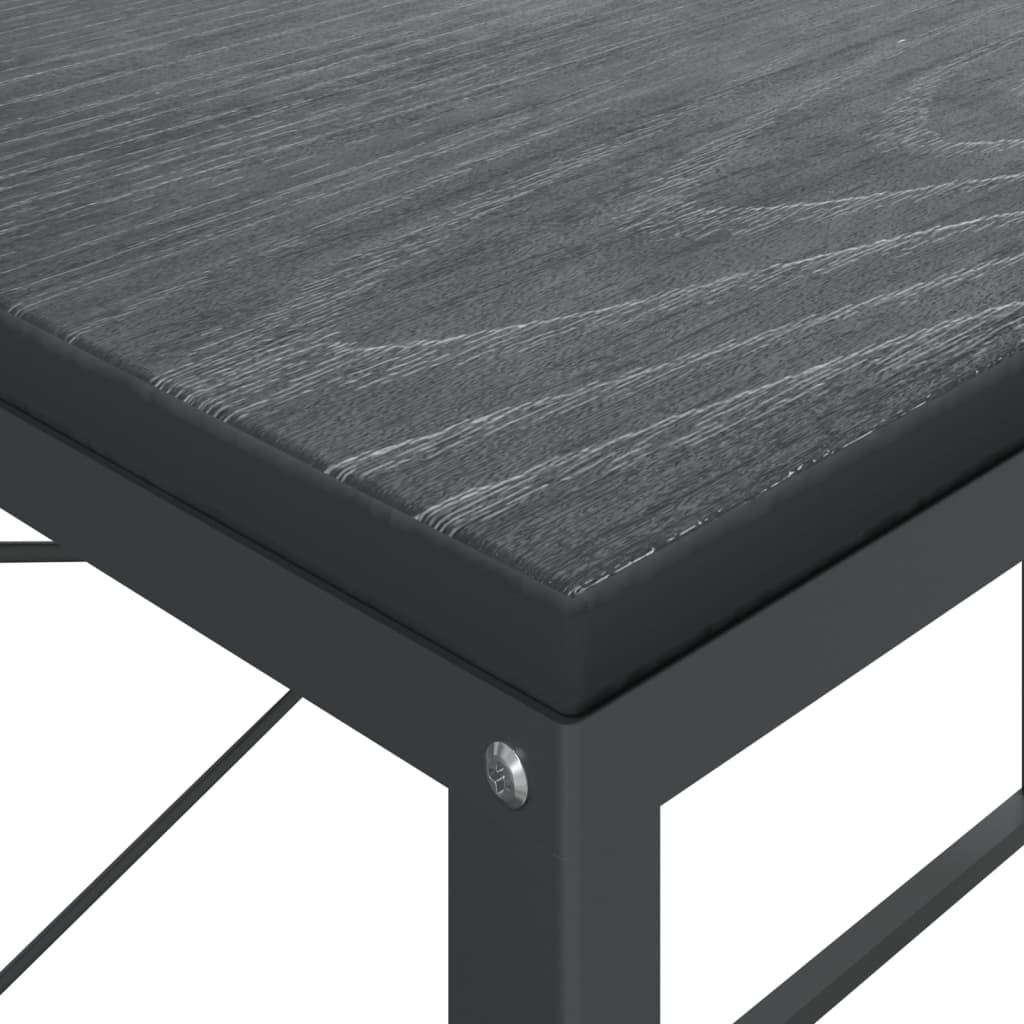 Tietokonepöytä musta 110x60x70 cm lastulevy - Sisustajankoti.fi