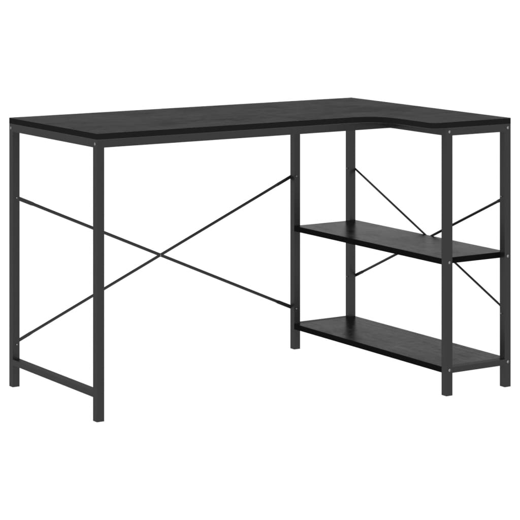Tietokonepöytä musta 110x72x70 cm lastulevy - Sisustajankoti.fi