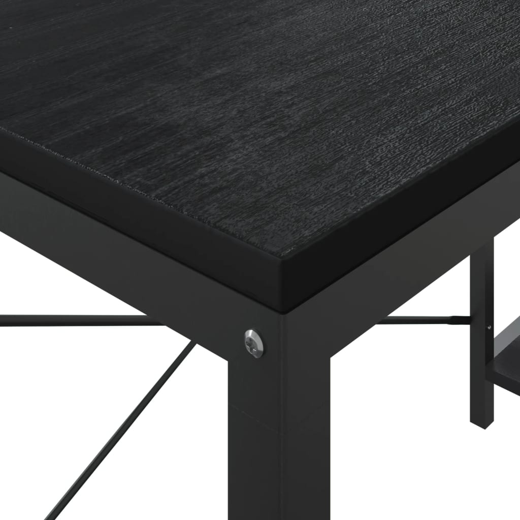 Tietokonepöytä musta 110x72x70 cm lastulevy - Sisustajankoti.fi