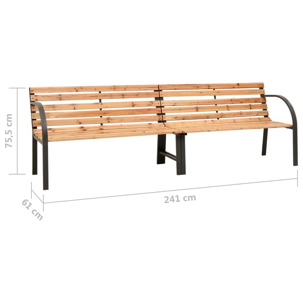 Puutarhan kaksoispenkki 241 cm kiinankuusi - Sisustajankoti.fi