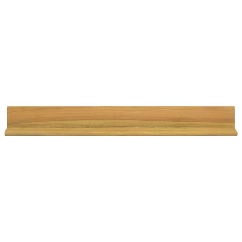 Seinähyllyt 2 kpl 90x10x10 cm täysi tiikki - Sisustajankoti.fi