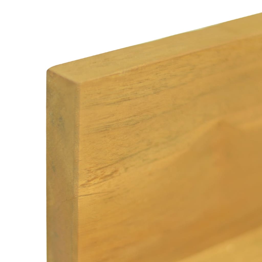 Seinähyllyt 2 kpl 90x10x10 cm täysi tiikki - Sisustajankoti.fi