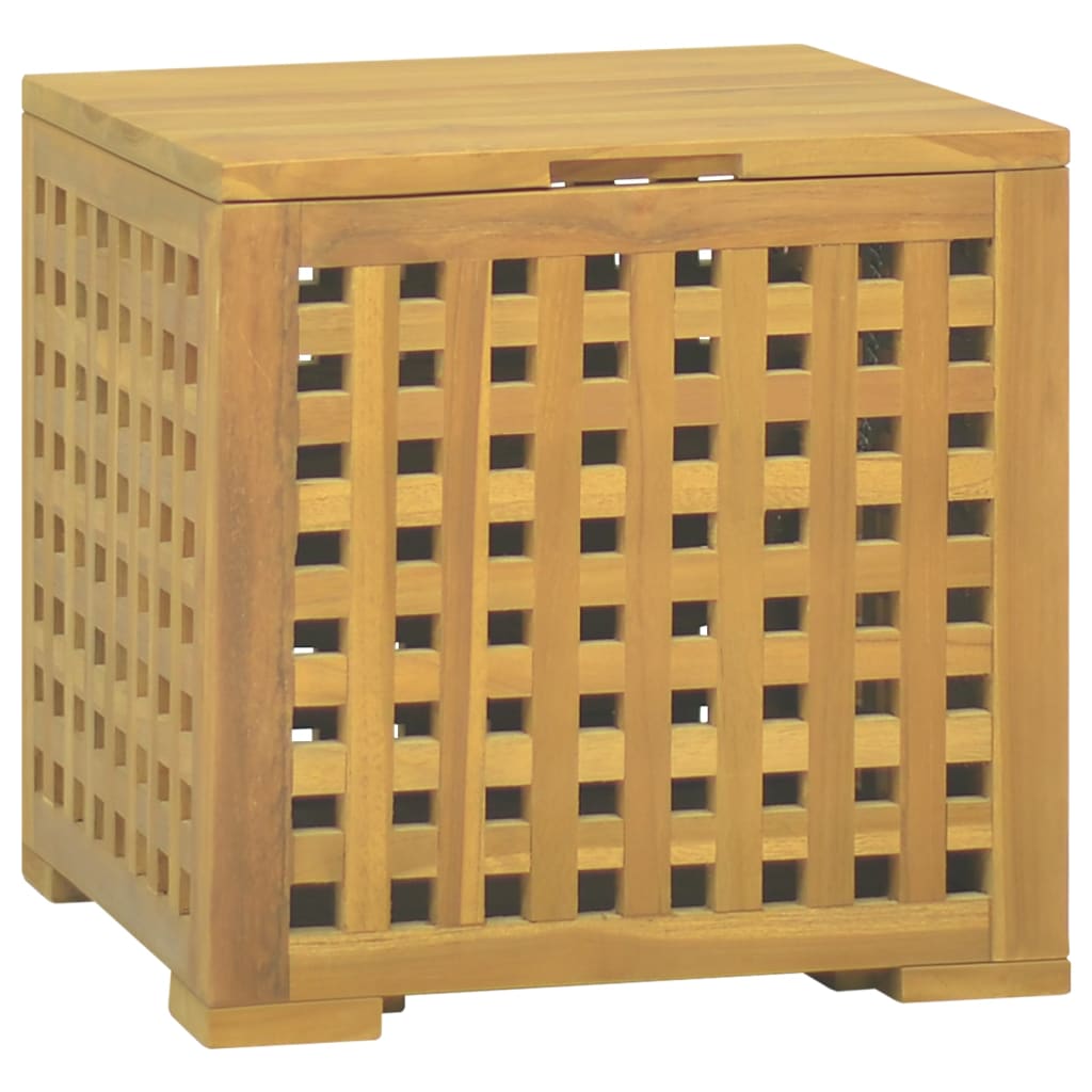 Köysilaatikko 40x40x40 cm täysi tiikki - Sisustajankoti.fi