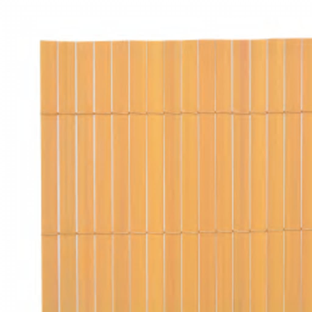 Kaksipuolinen puutarha-aita 110x300 cm keltainen - Sisustajankoti.fi