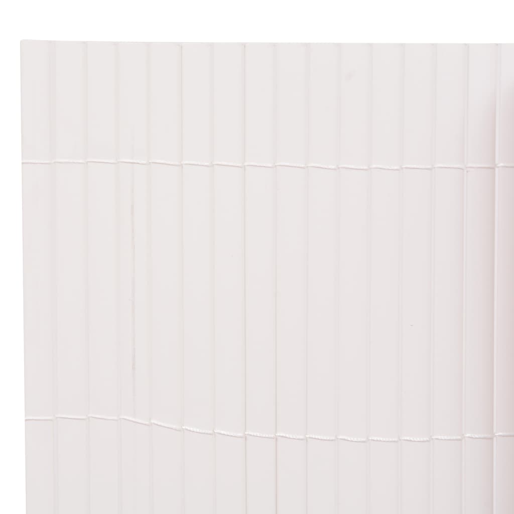 Kaksipuolinen puutarha-aita 110x400 cm valkoinen - Sisustajankoti.fi