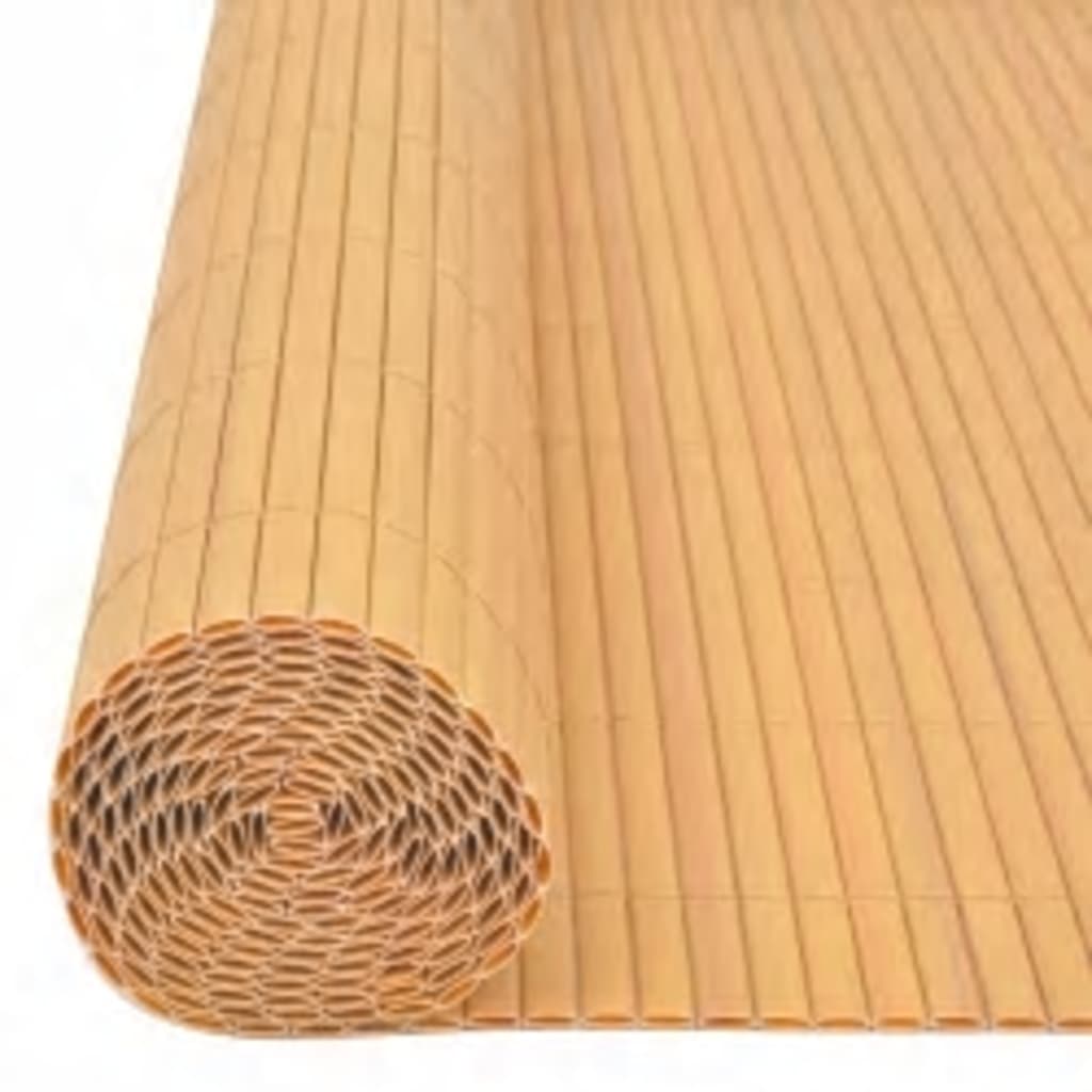 Kaksipuolinen puutarha-aita 110x400 cm keltainen - Sisustajankoti.fi