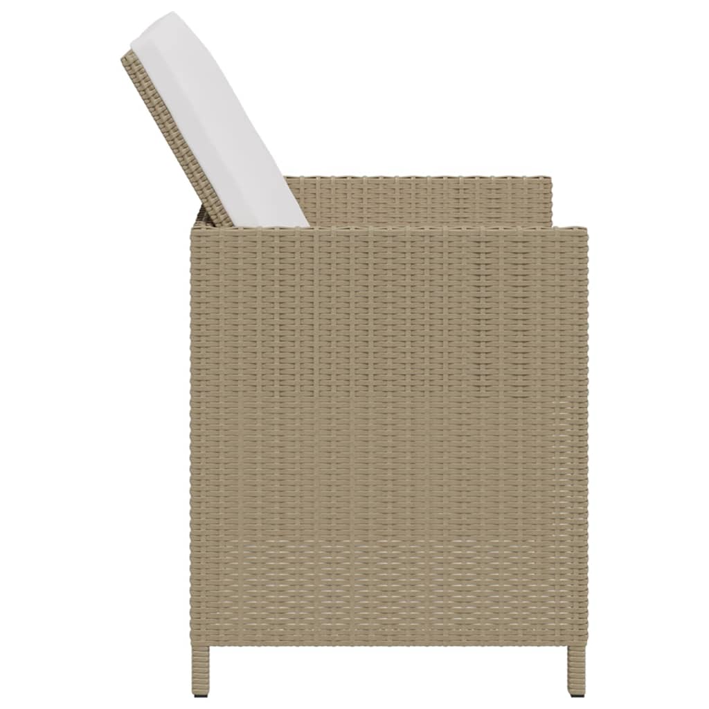 Puutarhatuolit ja jakkarat 2 kpl polyrottinki beige - Sisustajankoti.fi