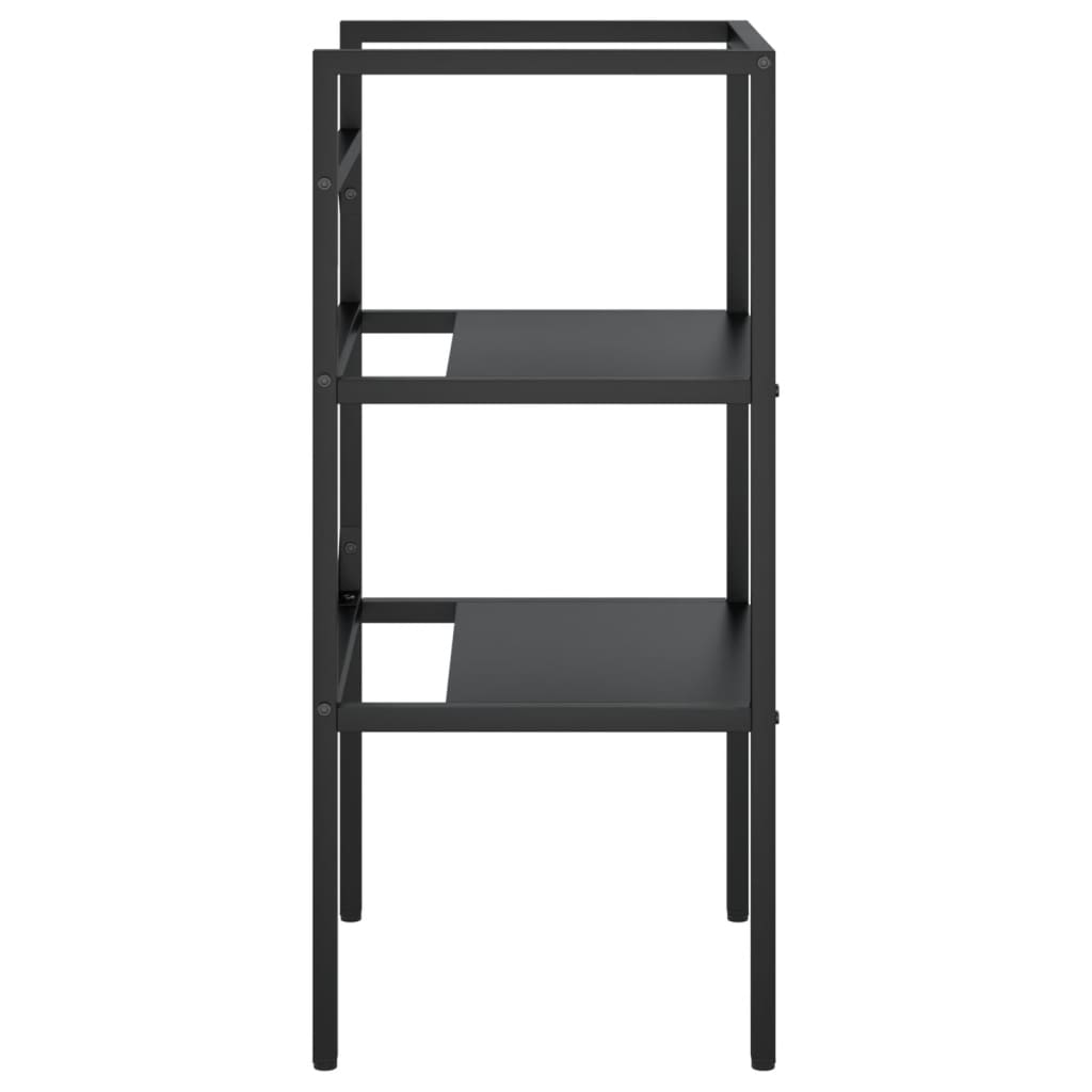 Kylpyhuoneen pesualtaan kehys musta 40x38x83 cm rauta - Sisustajankoti.fi