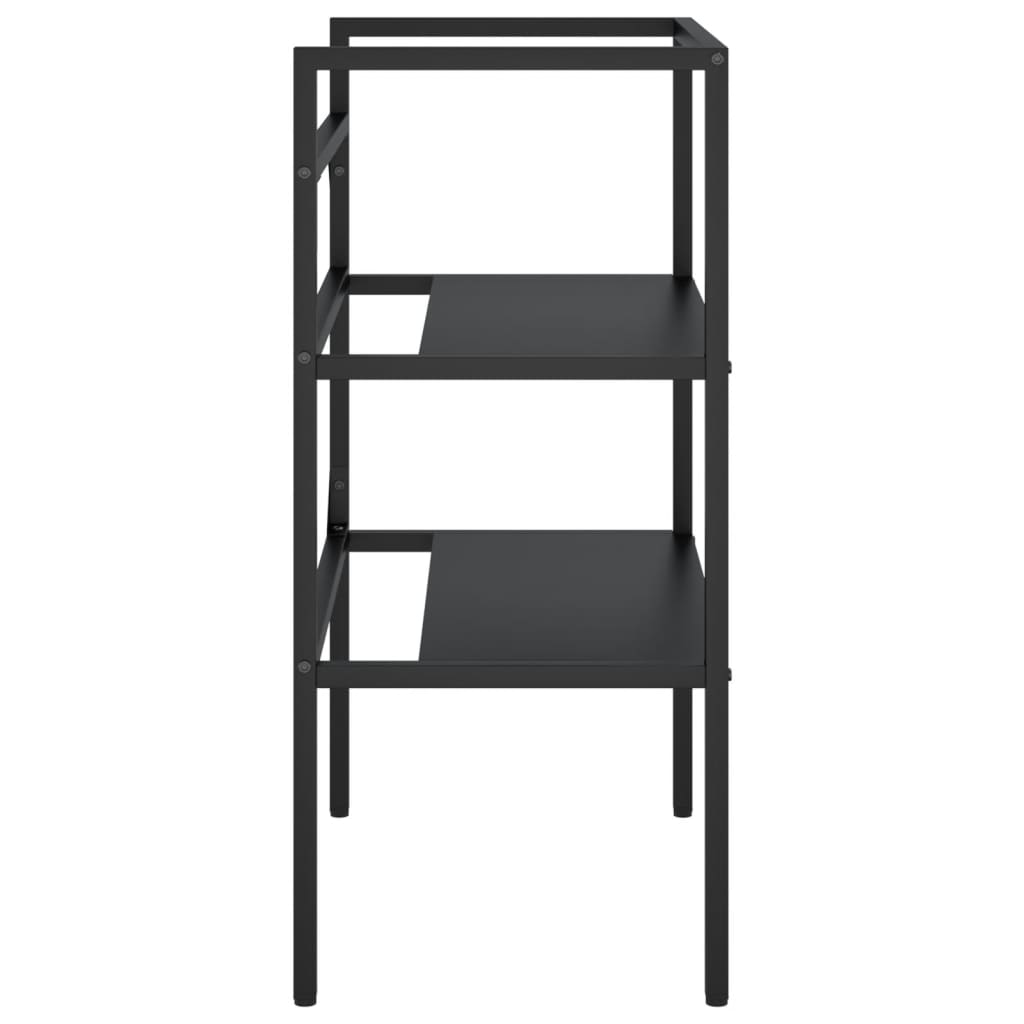 Kylpyhuoneen pesualtaan kehys musta 59x38x83 cm rauta - Sisustajankoti.fi