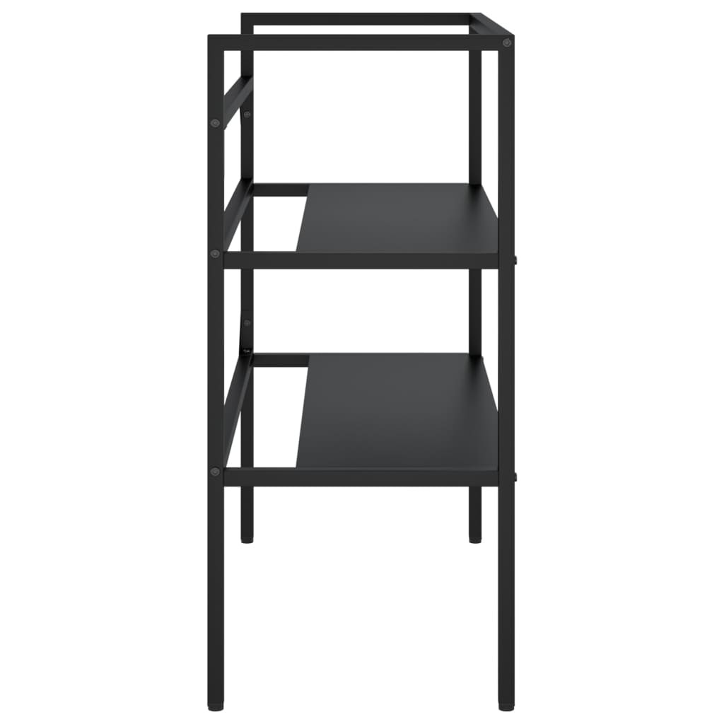 Kylpyhuoneen pesualtaan kehys musta 79x38x83 cm rauta - Sisustajankoti.fi