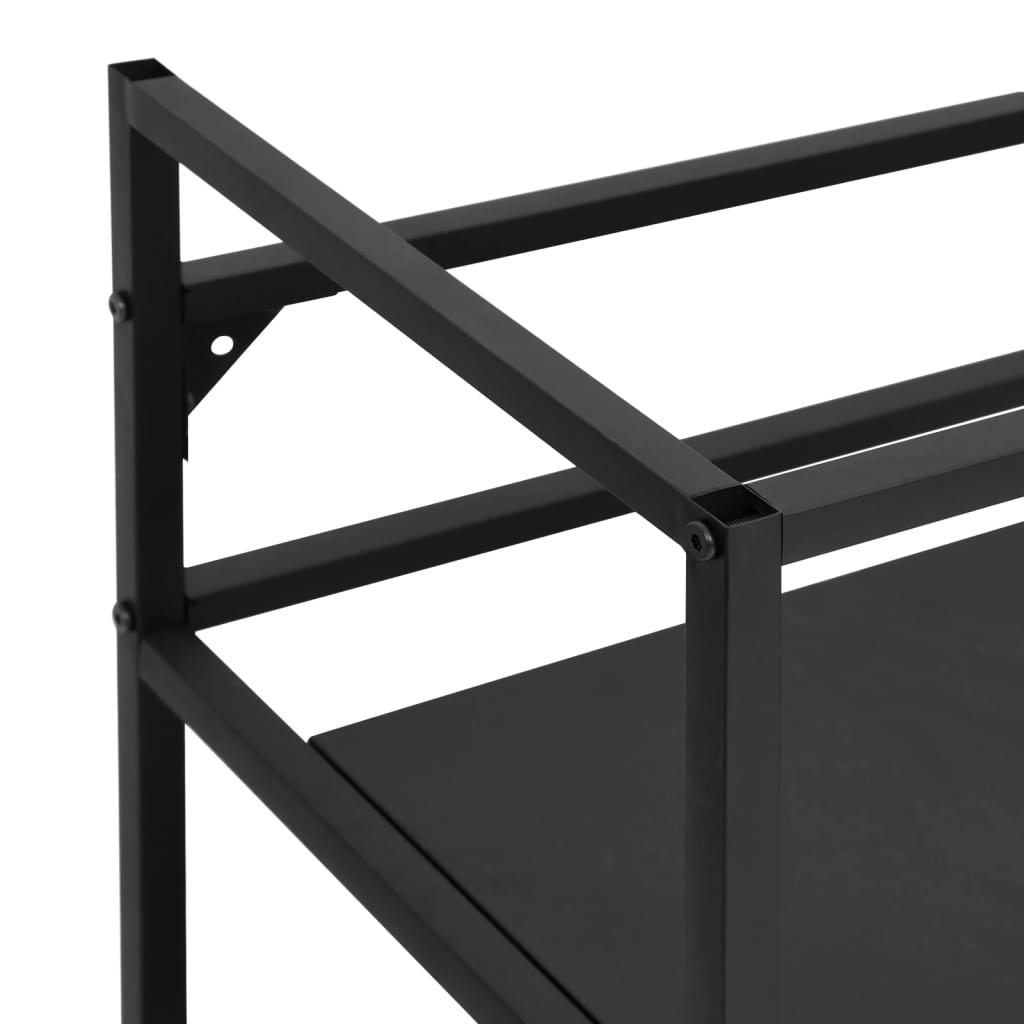 Kylpyhuoneen pesualtaan kehys musta 79x38x83 cm rauta - Sisustajankoti.fi