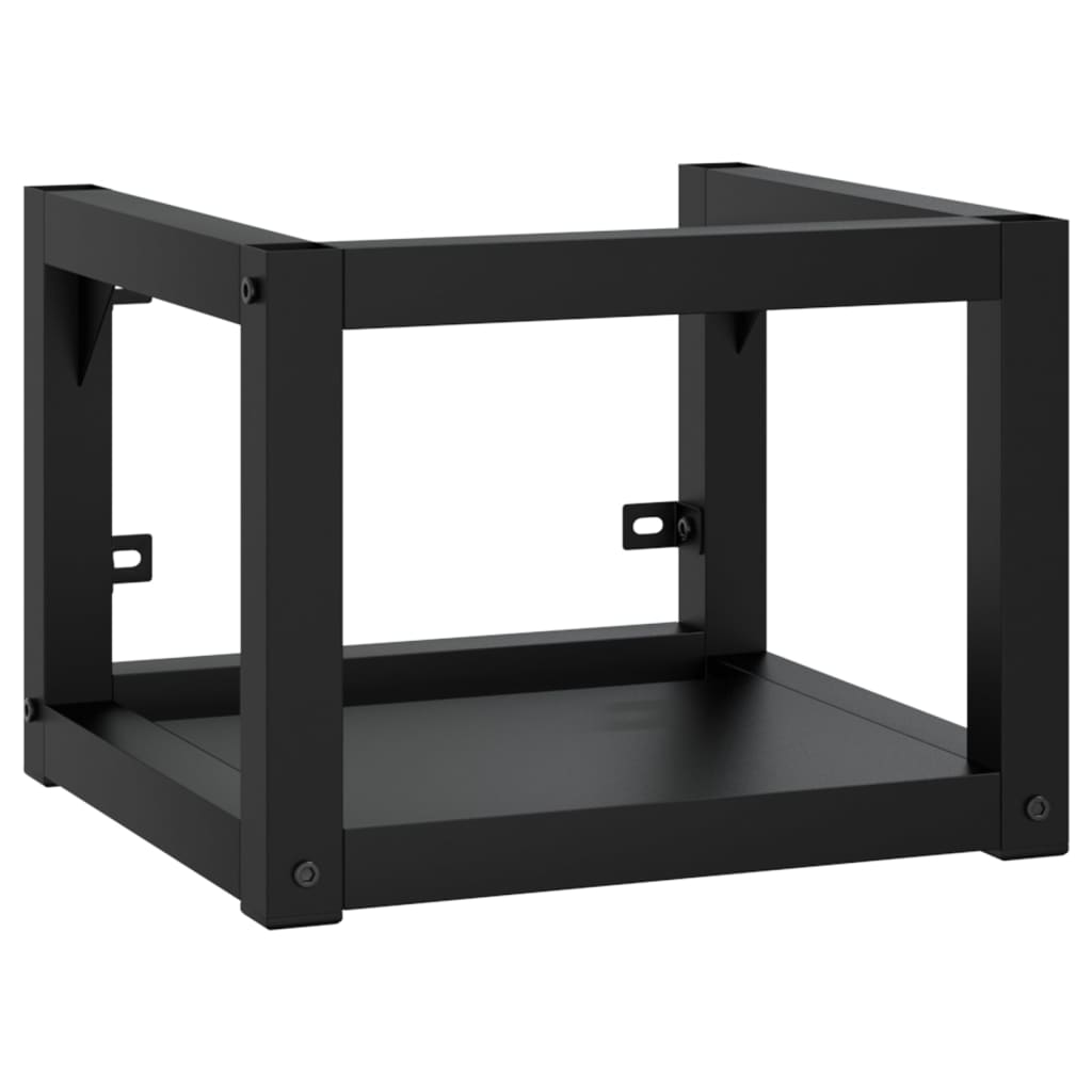 Seinäkiinnitettävä pesualtaan kehys musta 40x38x31 cm rauta - Sisustajankoti.fi