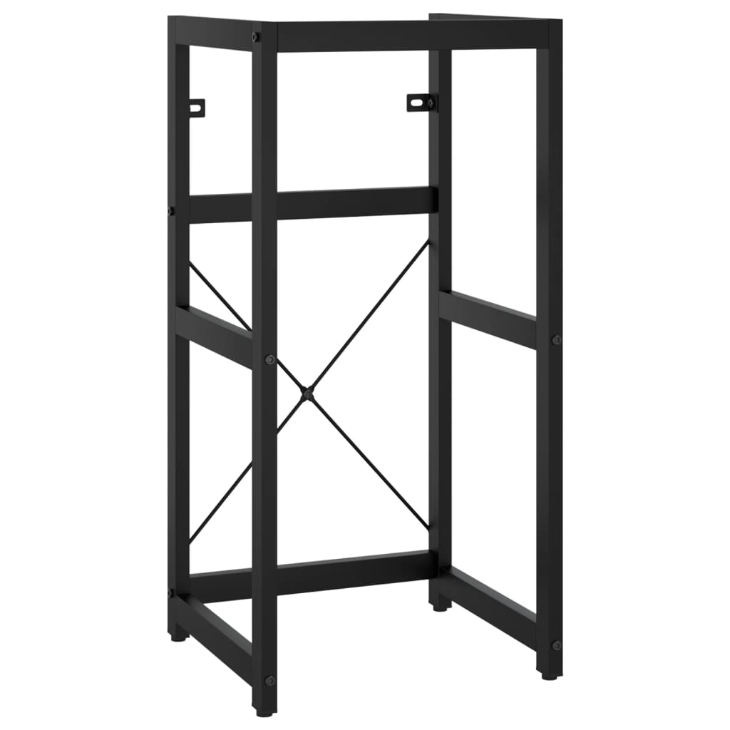 Kylpyhuoneen pesualtaan kehys musta 40x38x83 cm rauta - Sisustajankoti.fi