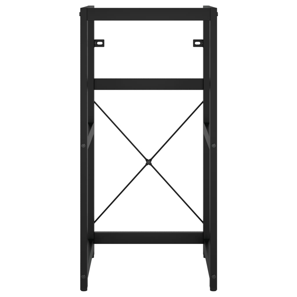 Kylpyhuoneen pesualtaan kehys musta 40x38x83 cm rauta - Sisustajankoti.fi