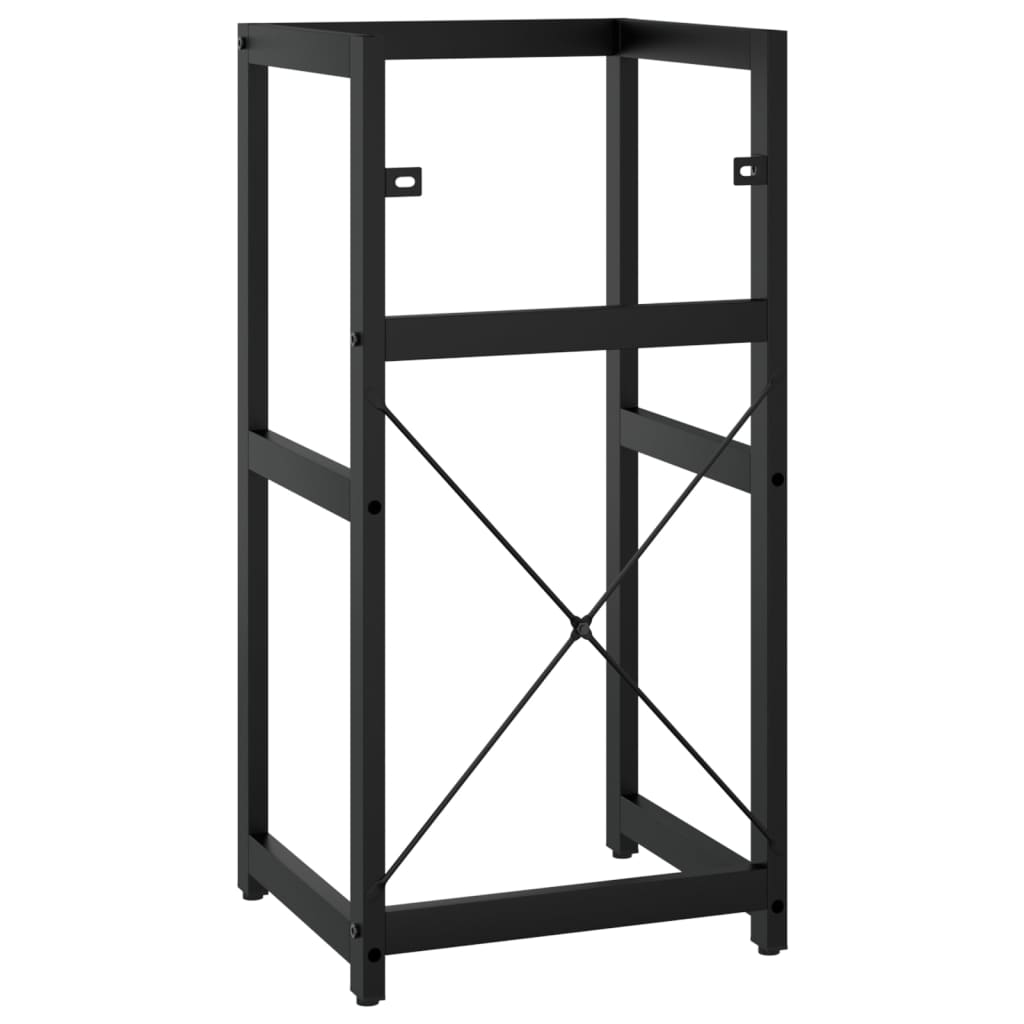 Kylpyhuoneen pesualtaan kehys musta 40x38x83 cm rauta - Sisustajankoti.fi