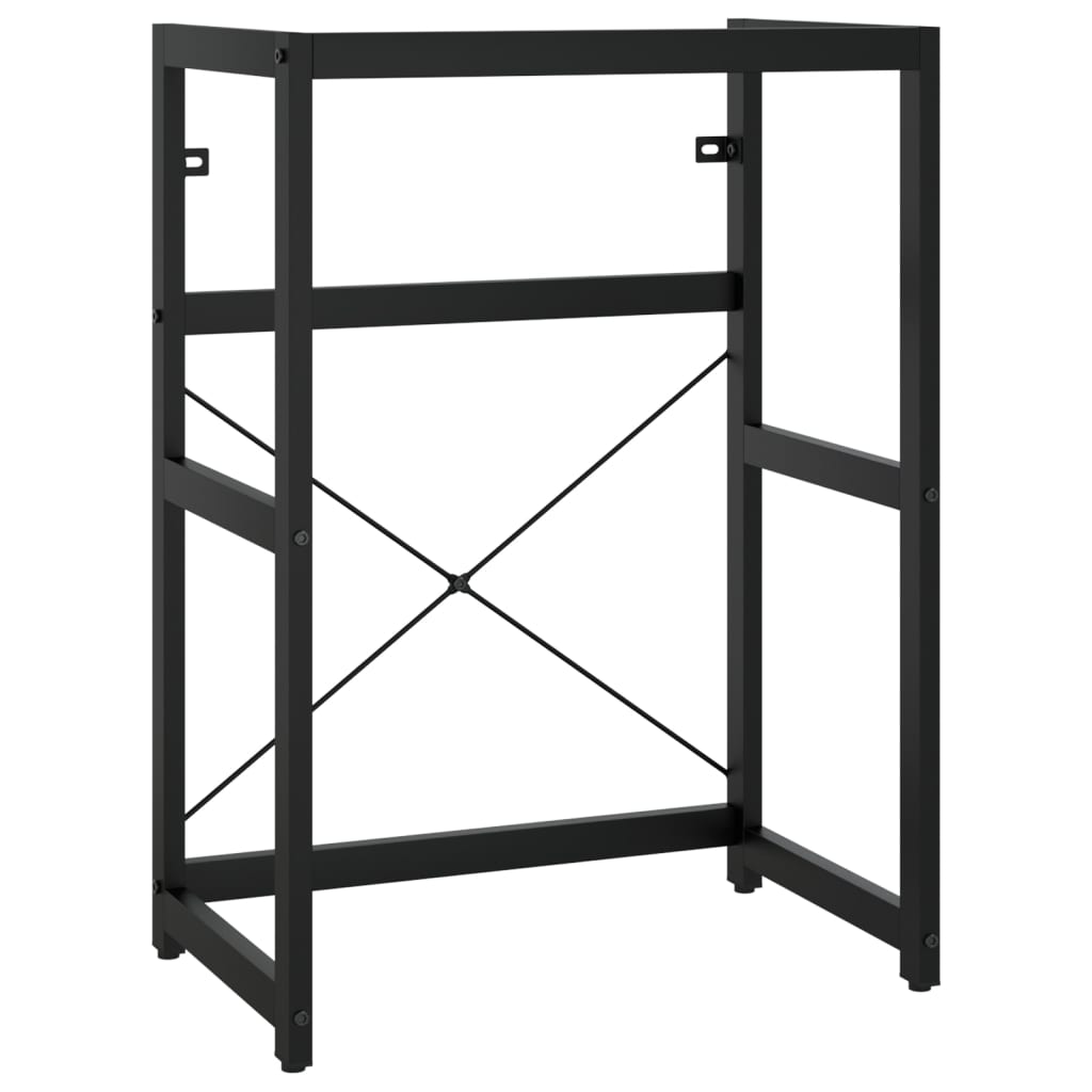 Kylpyhuoneen pesualtaan kehys musta 59x38x83 cm rauta - Sisustajankoti.fi